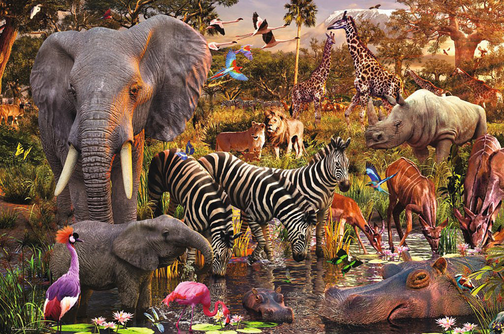 african animal world 3000 pc puzzle