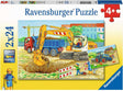 Children’s Jigsaw Puzzle Bauernhof und Baustelle - 24 Pieces Puzzle