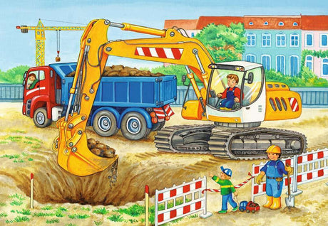 Children’s Jigsaw Puzzle Bauernhof und Baustelle - 24 Pieces Puzzle