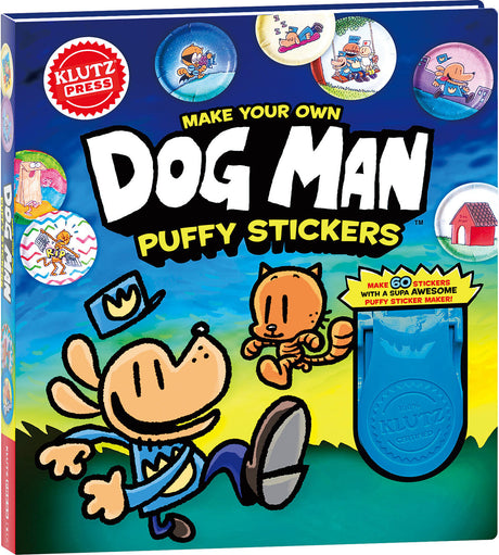 Make Your Own Dog Man Puffy Stickers