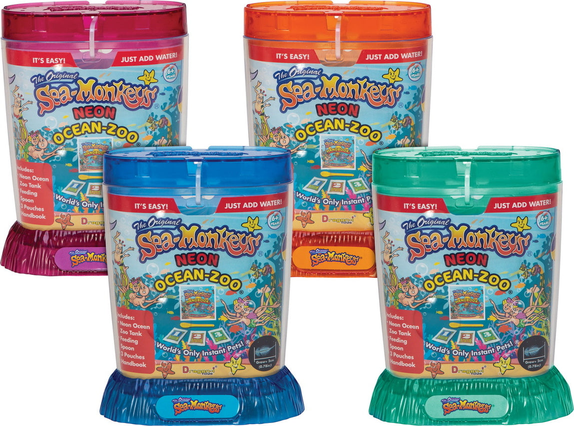 Sea-Monkey Ocean Zoo 6Pcs Neon