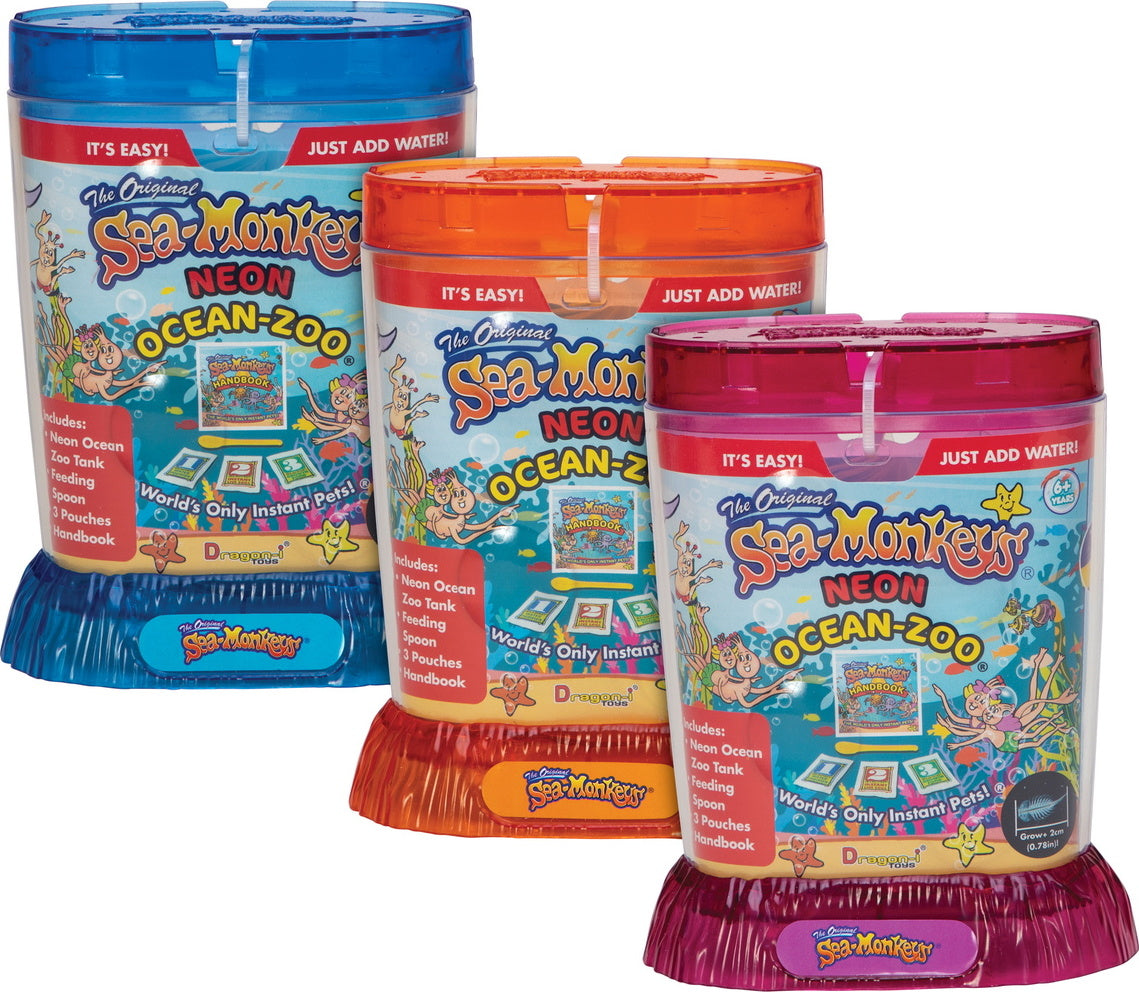 Sea-Monkey Ocean Zoo 6Pcs Neon