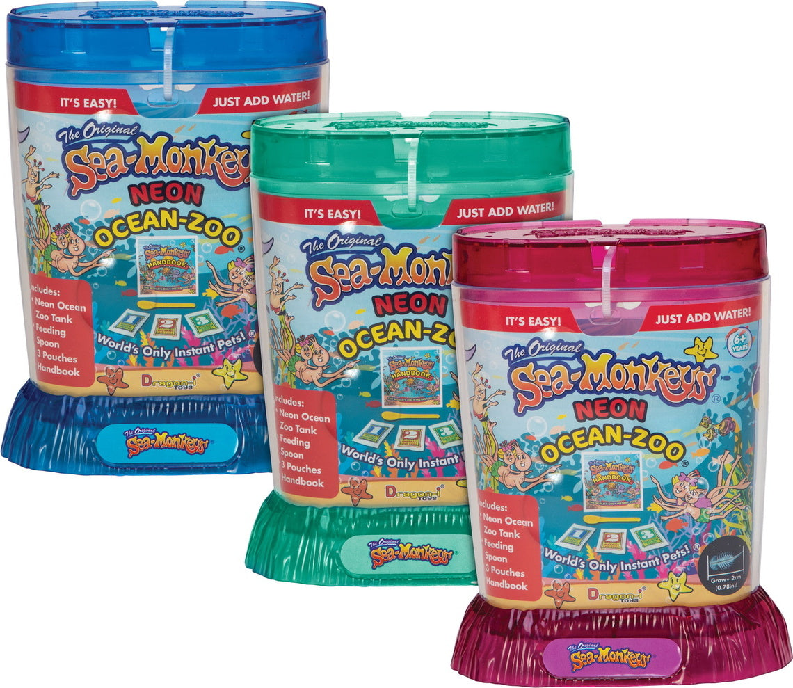 Sea-Monkey Ocean Zoo 6Pcs Neon
