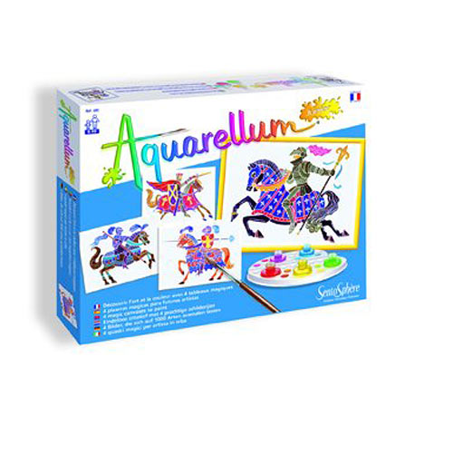 SentoSphere Aquarellum Junior - Knights - Arts and Crafts Watercolor Paint Set