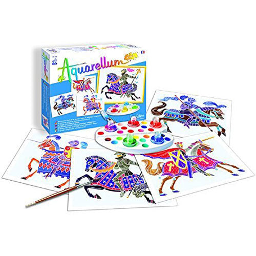 SentoSphere Aquarellum Junior - Knights - Arts and Crafts Watercolor Paint Set