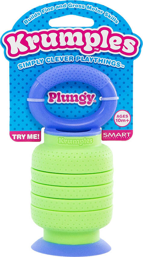 Krumples Plungy fidget toy  (Lime)