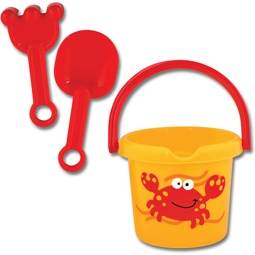 Sand Bucket With Toys Crab