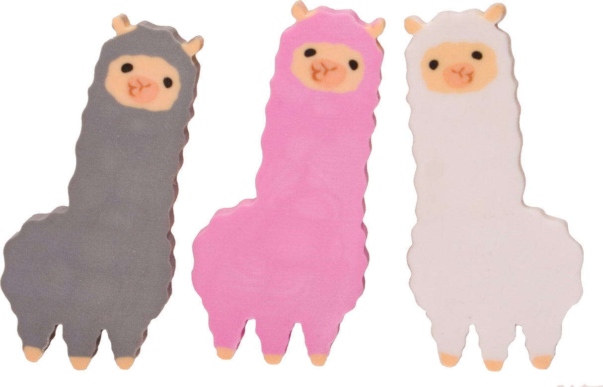 Alpaca Eraser Set
