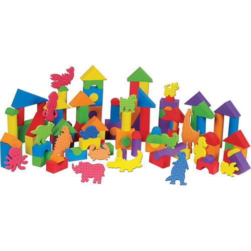 Build  Play-foam Blocks With Animals