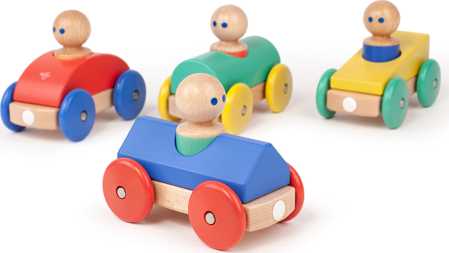 Tegu Magnetic Racers- Blue w/ Poppy Teal Character