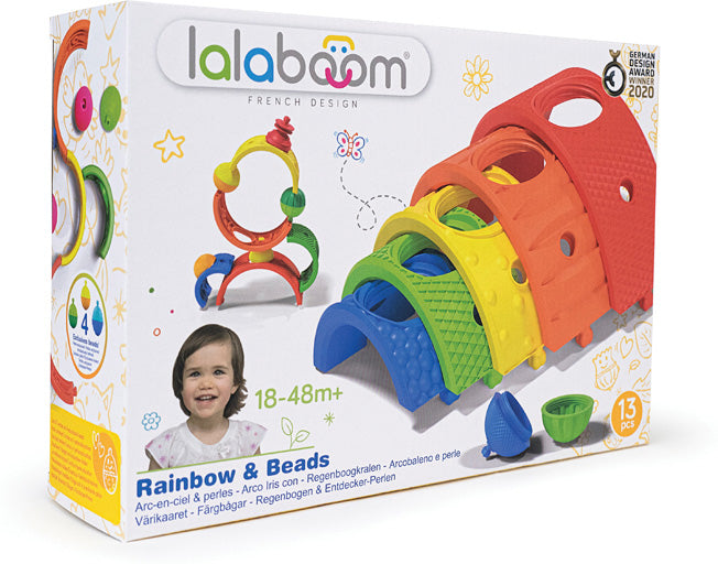 Lalaboom Rainbow & Beads - 13 pcs
