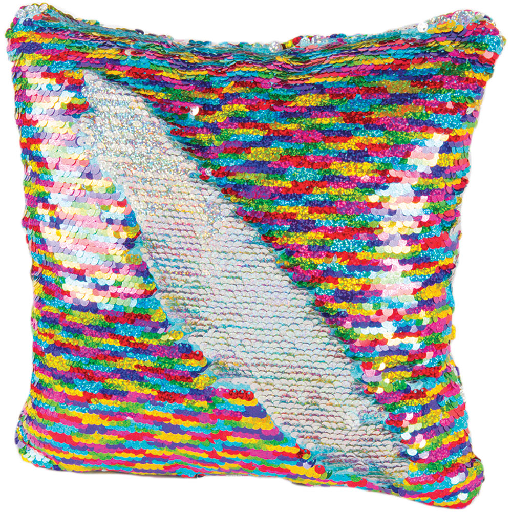 Magic Sequin Rainbow Pillow