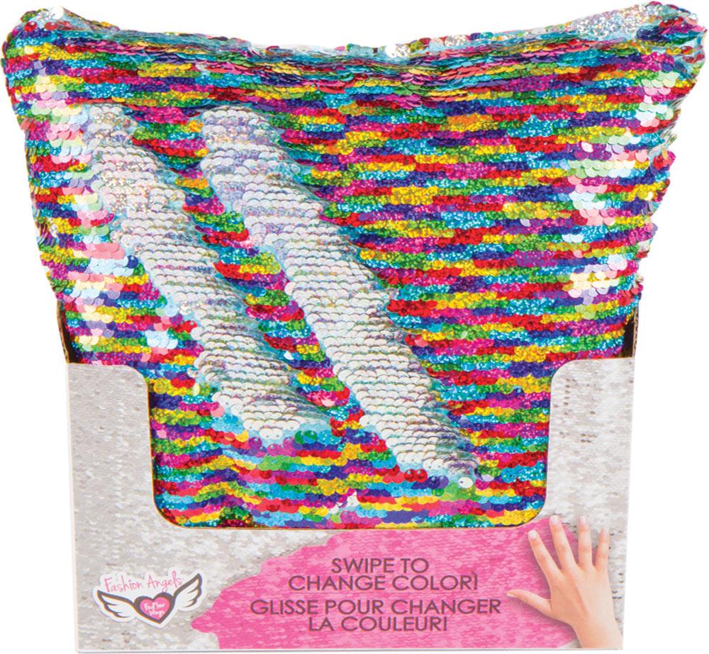 Magic Sequin Rainbow Pillow