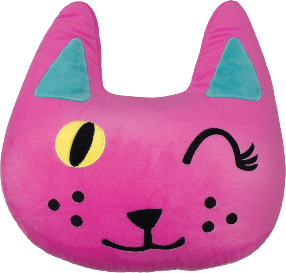 iScream Winking Cat Pillow