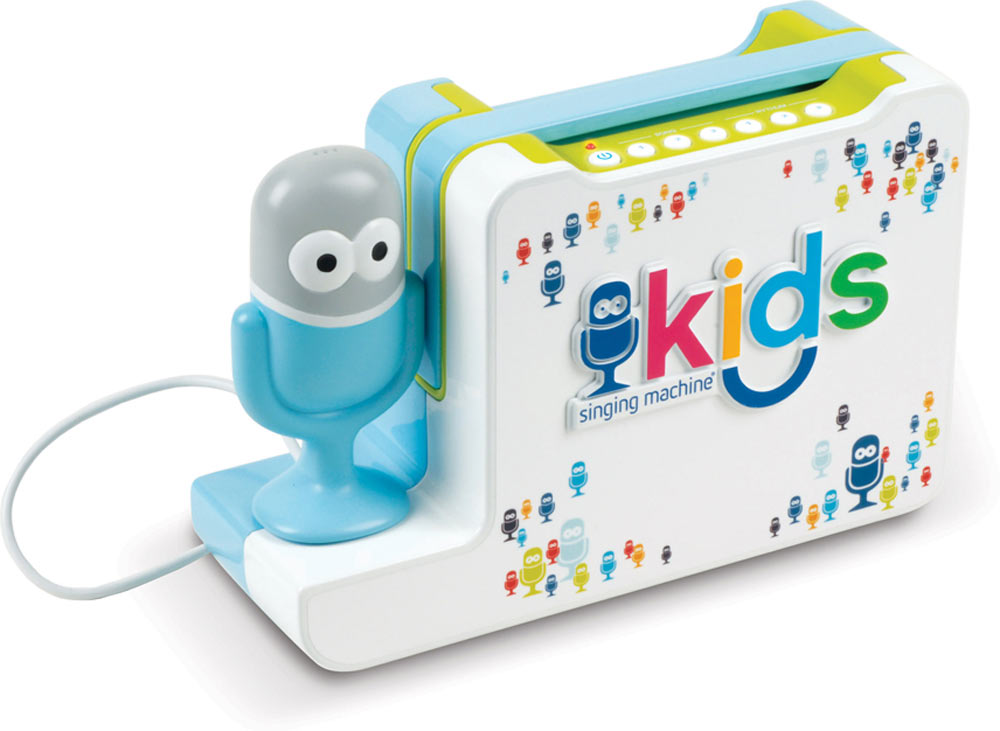 Singing Machine Kids Portable Bluetooth Sing-Along Speaker with Mic Guy Microphone