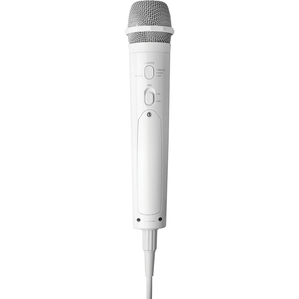 Singing Machine Unidirectional LED Light-Up Wired Microphone
