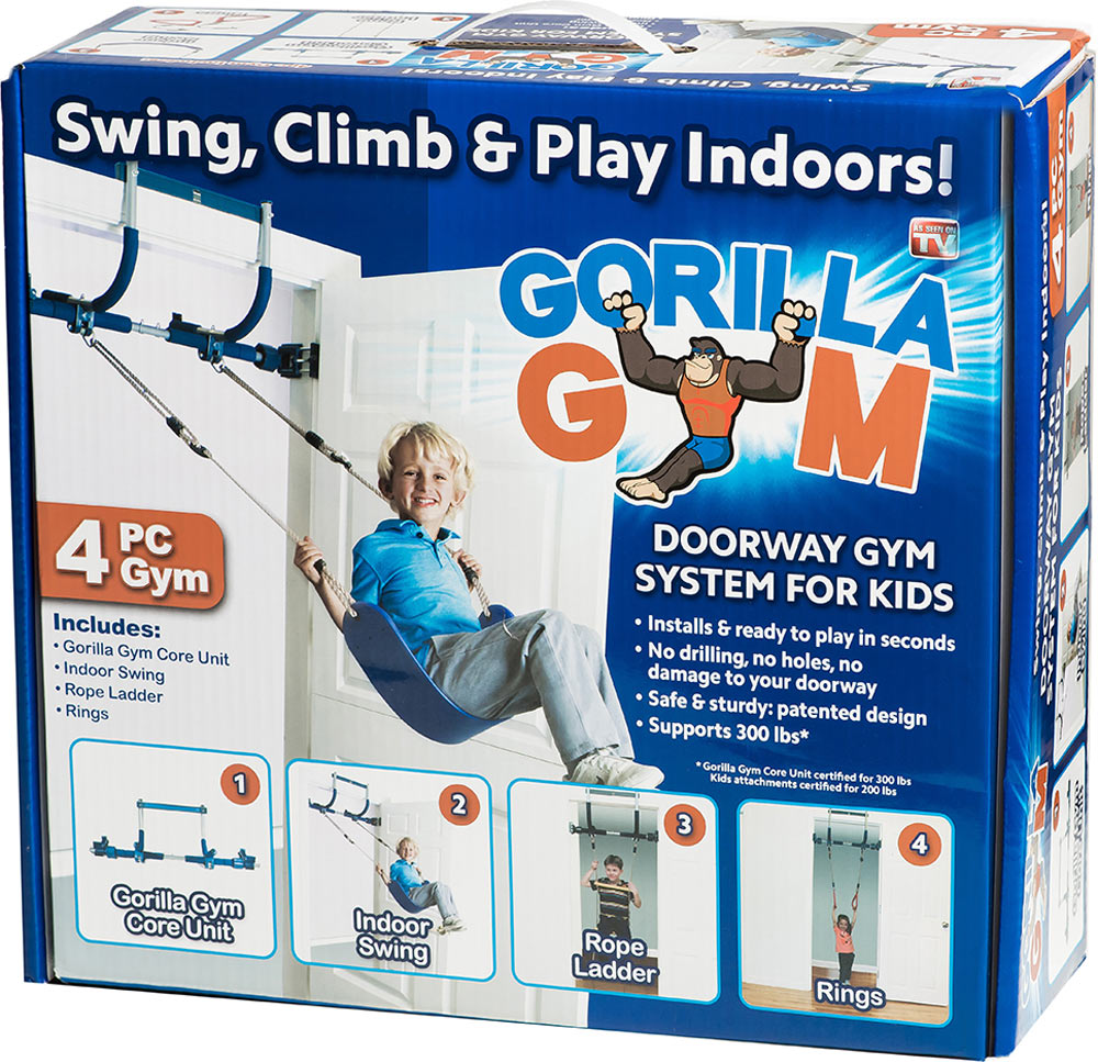 Gorilla Gym Doorway Gym System 4 pc Kids Package