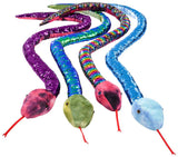 Sequinimals - 67" Sequin Plush Snake - Asst