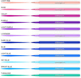 KINGART™ Watercolor Brush Tip Markers, Set of 36