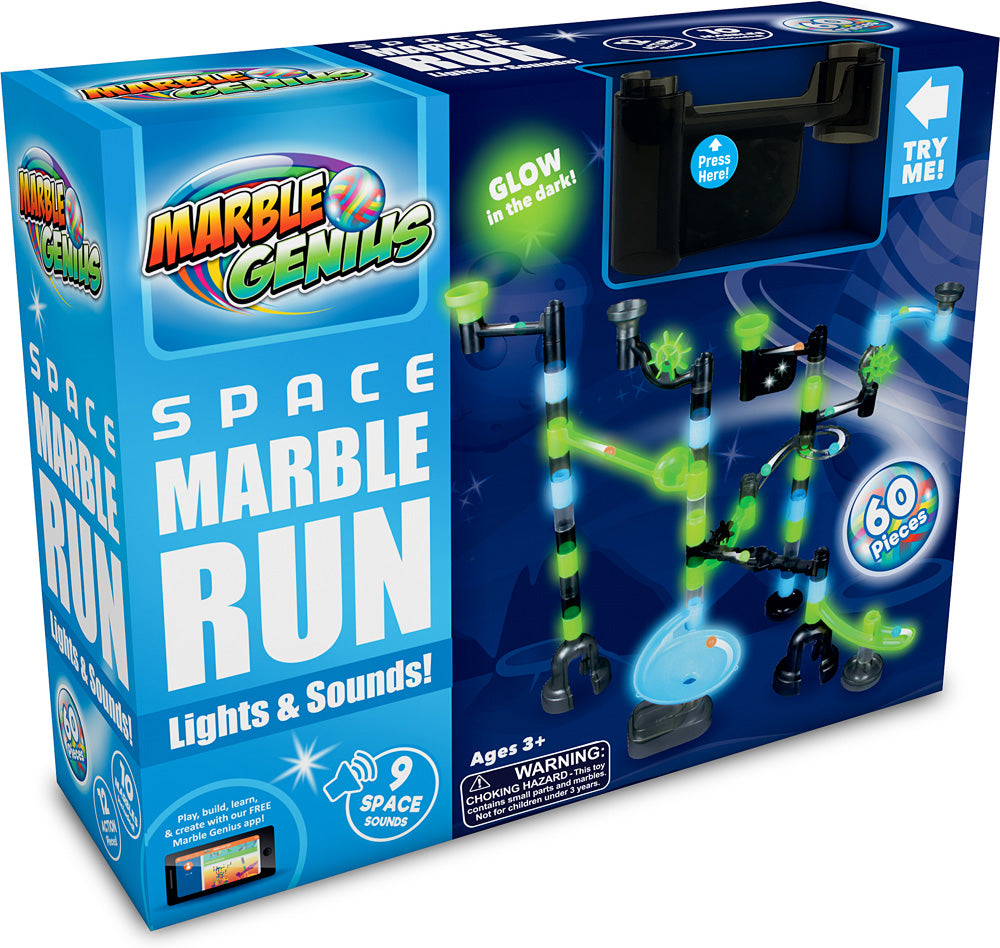 Light & Sound Space Marble Run - 60 piece