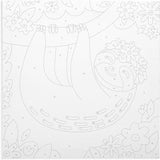 Colorific Canvas Kit Paint by Number - Happy Sloth