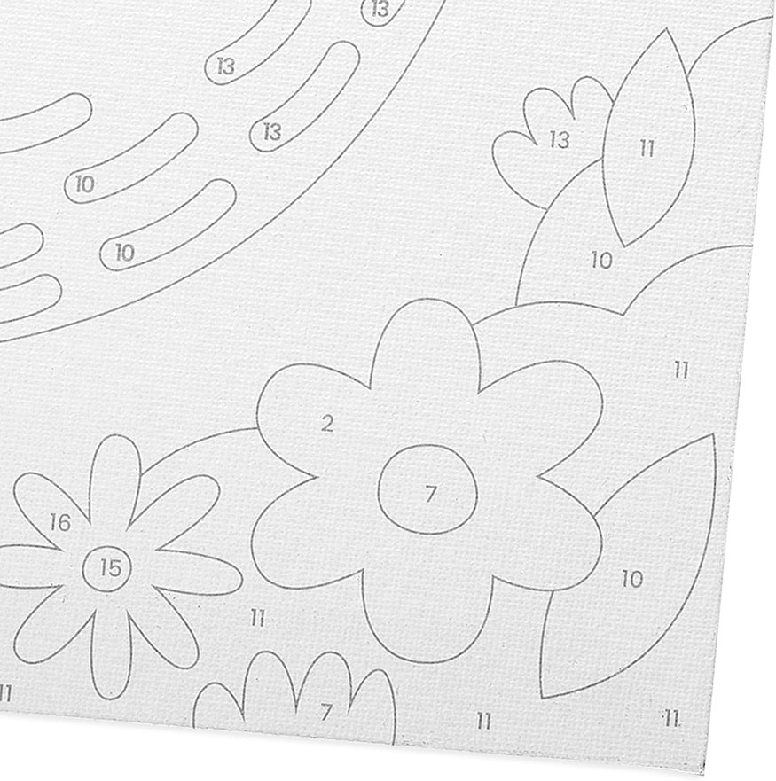 Colorific Canvas Kit Paint by Number - Happy Sloth