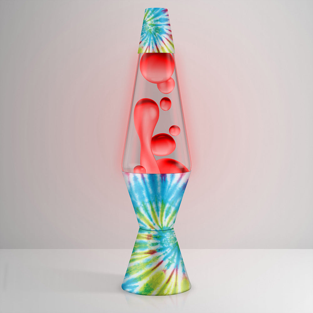 Lava Lamp - Pinwheel Tie Dye - Red