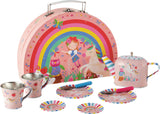Rainbow Fairy 10 pc Tin Tea Set