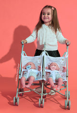 Berenguer Boutique Twin Doll Stroller