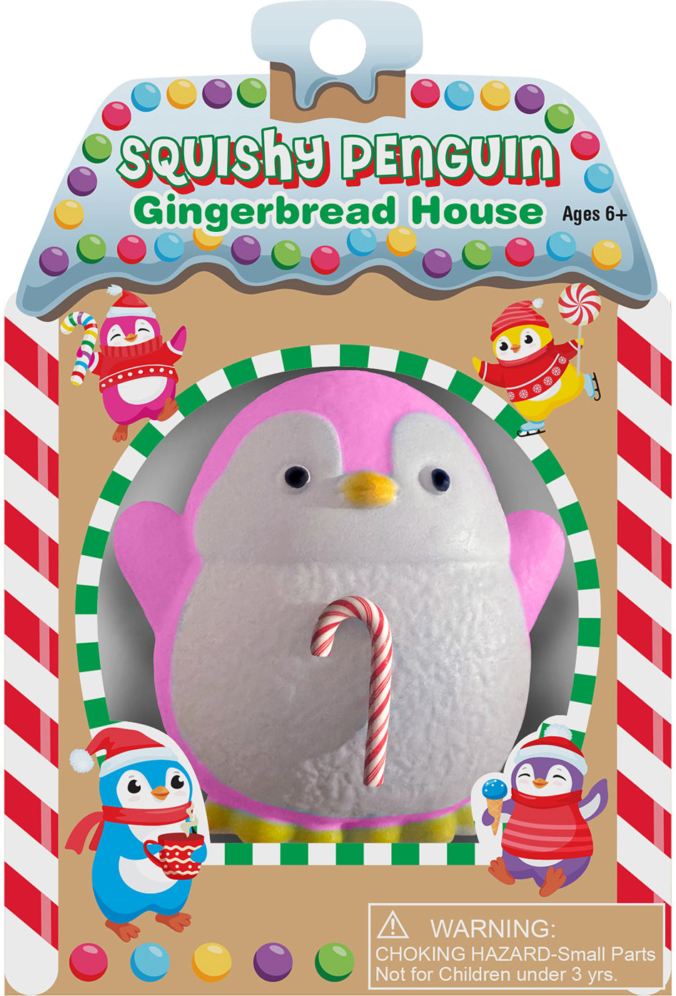 Squishy Penguin Gingerbread House