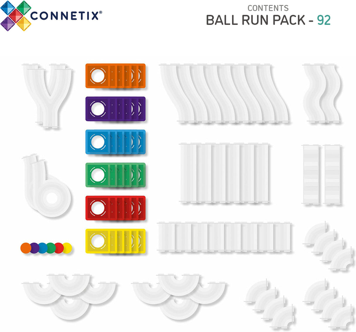 CONNETIX Rainbow Ball Run Pack
