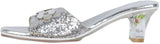 Souza Mariona Silver High Heel Slipper, size 10/11
