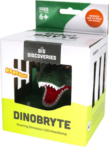 DinoBryte Roaring Dinosaur LED Headlamp