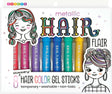 Metallic Hair Flair 8 Hair Shimmery Color Gel Sticks