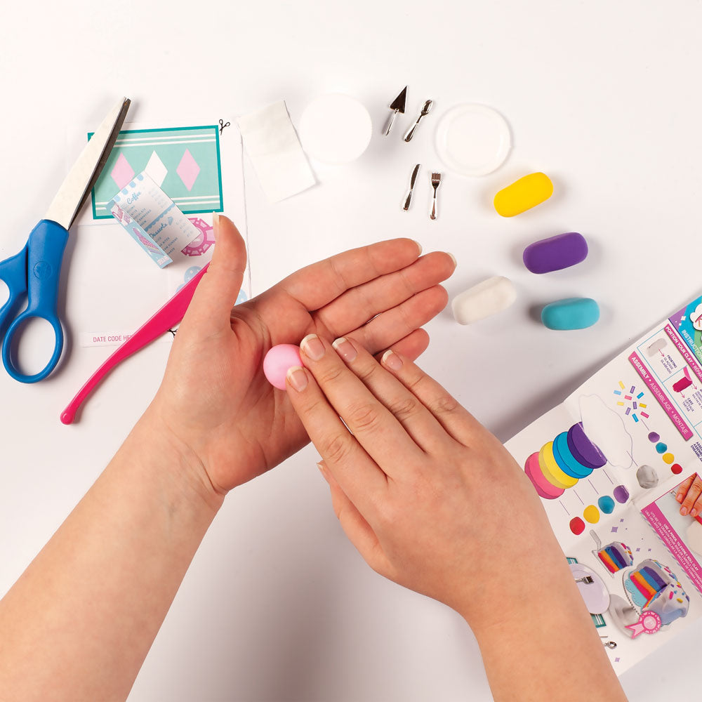 Fashion Angels 100% Extra Small Mini Clay Kit - Rainbow Cake