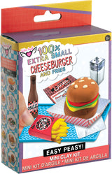 Fashion Angels 100% Extra Small Mini Clay Kit - Cheeseburger & Fries