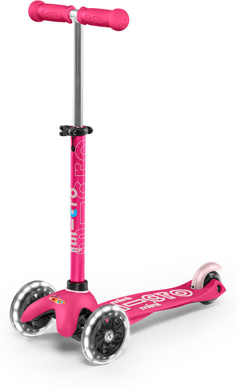 Micro Kickboard Mini Deluxe LED - Pink