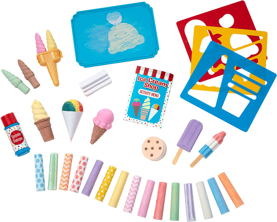 Melissa & Doug Ice Cream Shop Chalk Set