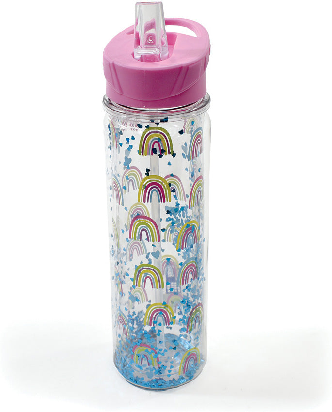 Rainbow and Hearts BPA-Free Water Bottle - 18 fl oz