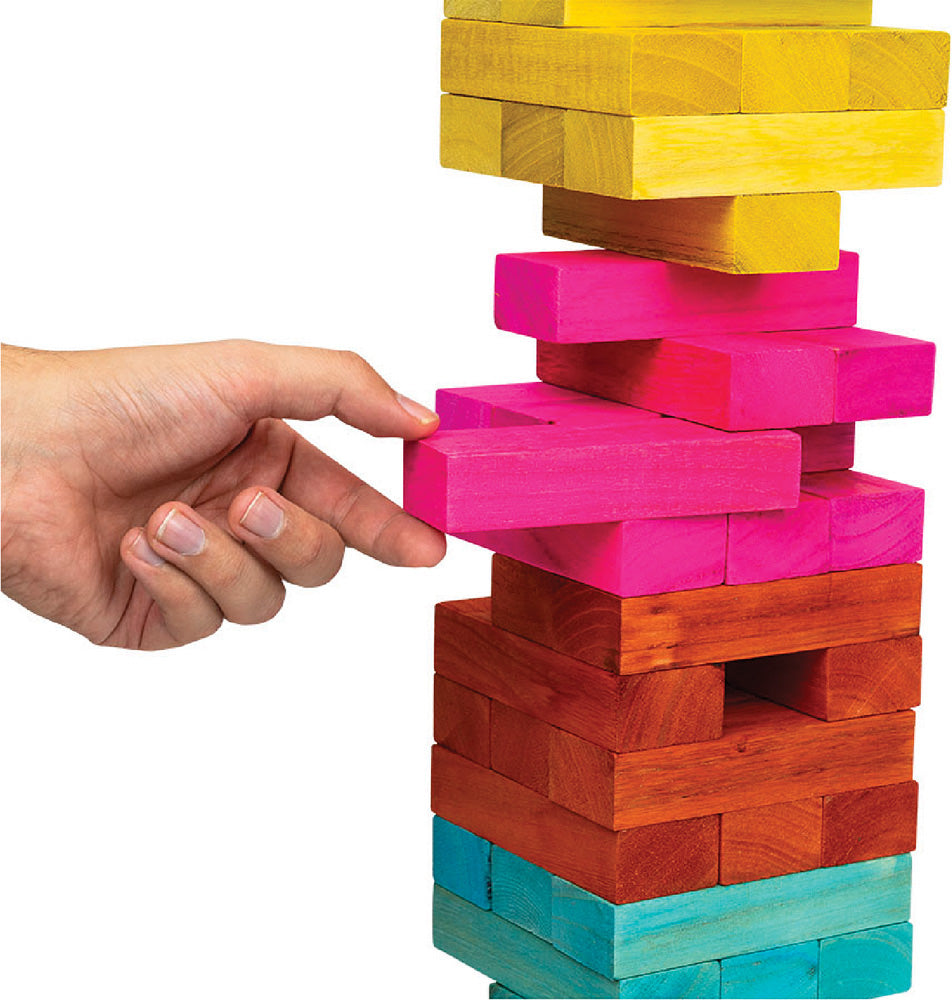 Totally Tropical Giant Toppling Tower
