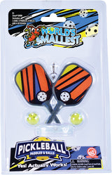 World's Smallest Pickleball Paddles & Balls