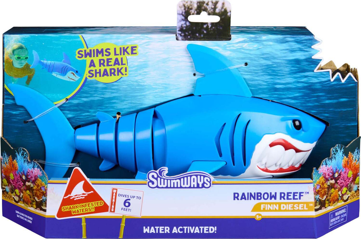 Swimways Rainbow Reef: Finn Diesel Water Activated Shark