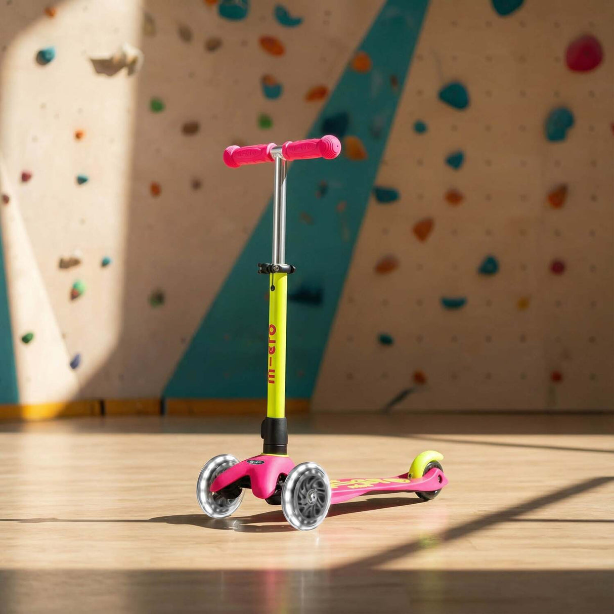 Micro Kickboard Mini Deluxe Foldable LED Scooter -New Neon Colors, Vary By Store