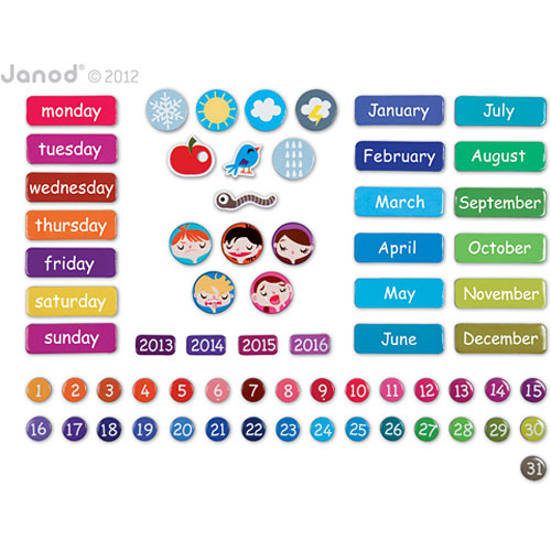 Magnetic Calendar A Beautiful Day