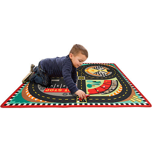Round the Race Track Rug