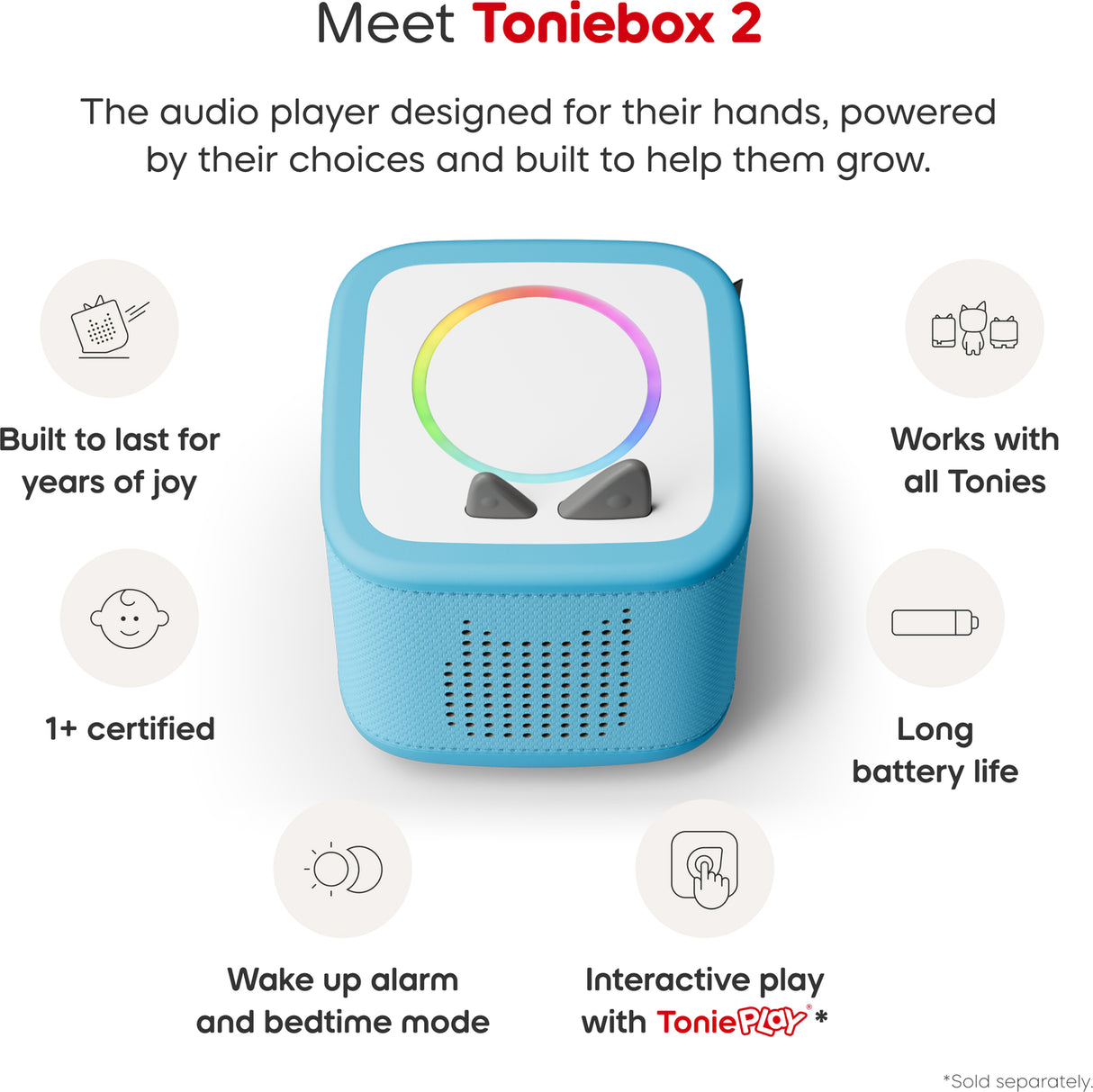 Playtime Puppy Toniebox 2 Starter Set - Sky Blue