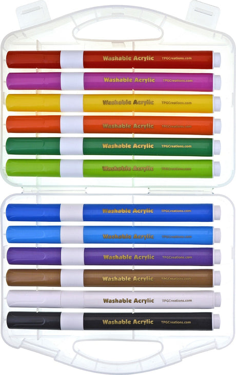 Washable Acrylic (12 pk)