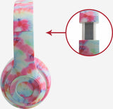 Stereo Bluetooth Head Phones Tie Dye