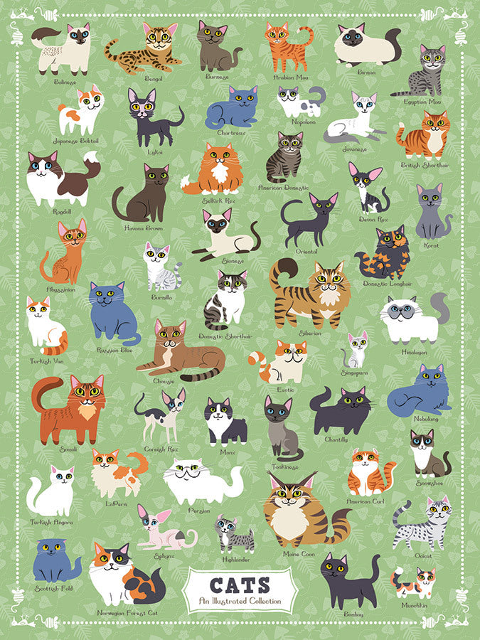 Illustrated Cats-500 Piece