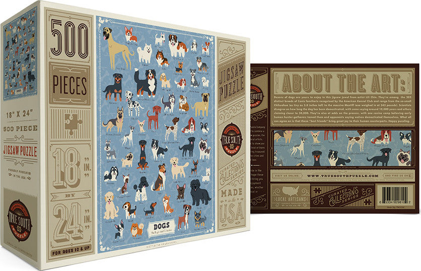 Illustrated Dogs-500 Piece